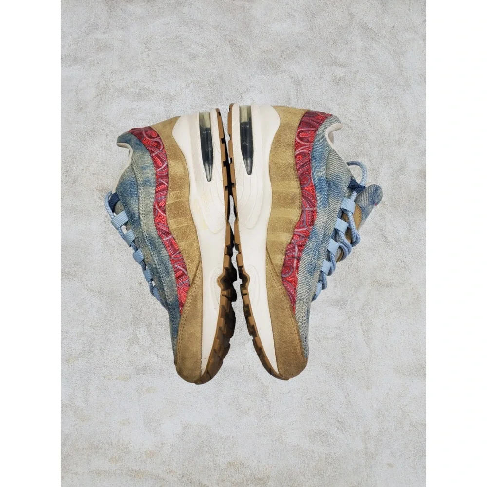 Nike Air‎ Max 95 Wild West Denim Paisley Suede Youth 7Y
